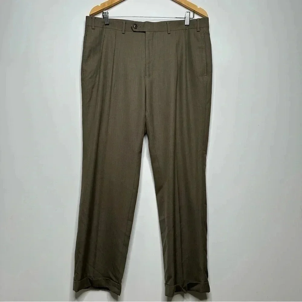 Lauren Ralph Lauren Mens Taupe Dress Pants 36x30